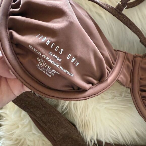 RARE Revolve 3 piece brown Bikini Set - Picture 8 of 12